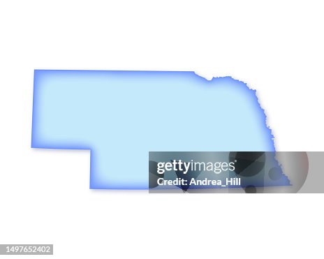 Nebraska Soft Blue Vector Map Illustration Nebraska Soft Blue Vector Map Illustration