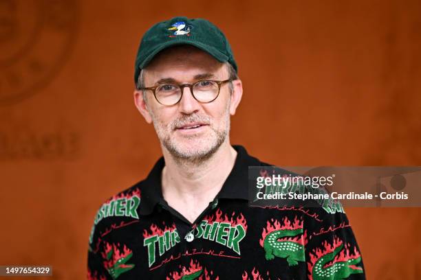 Loïc Prigent attends the 2023 French Open at Roland Garros on June 11, 2023 in Paris, France.