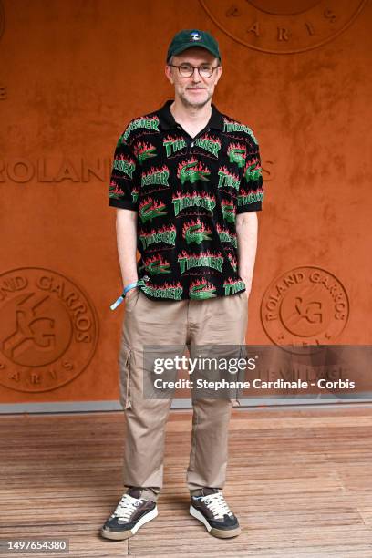 Loïc Prigent attends the 2023 French Open at Roland Garros on June 11, 2023 in Paris, France.