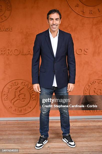 Robert Pires attends the 2023 French Open at Roland Garros on June 11, 2023 in Paris, France.