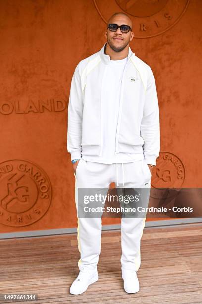 Ciryl Gane attends the 2023 French Open at Roland Garros on June 11, 2023 in Paris, France.