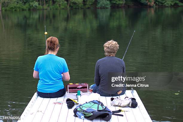 fishing together - fishers indiana stock pictures, royalty-free photos & images