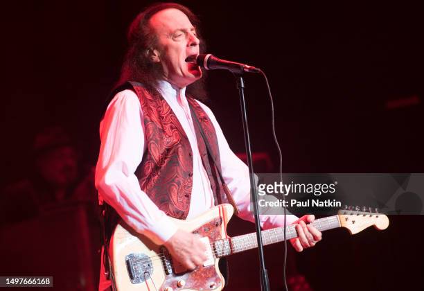 American singer Tommy James at the Des Plaines Theater in Des Plaines,, Illinois, May 14 2023.