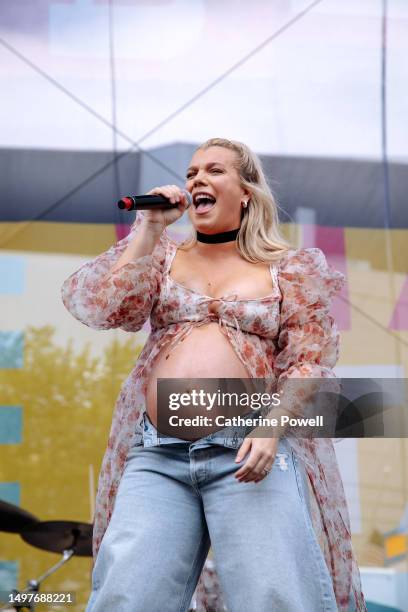 Kimberly Perry performs on the Chevy Vibes stage at CMA Fest on June 11, 2023 in Nashville, Tennessee.