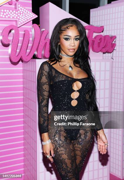 Saweetie attends the White Fox Sin City event at Catch LA on June 10, 2023 in West Hollywood, California.