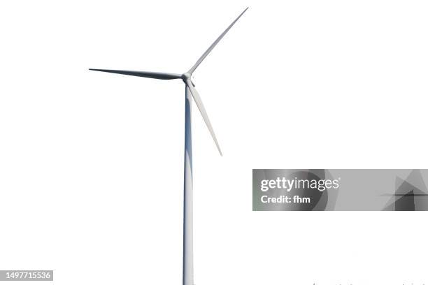 wind turbine cut out - wind power stock pictures, royalty-free photos & images