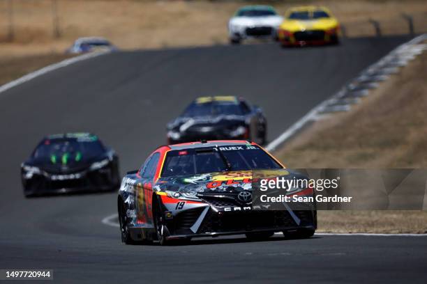 Martin Truex Jr., driver of the Bass Pro Shops Toyota, drives during the NASCAR Cup Series Toyota / Save Mart 350 at Sonoma Raceway on June 11, 2023...