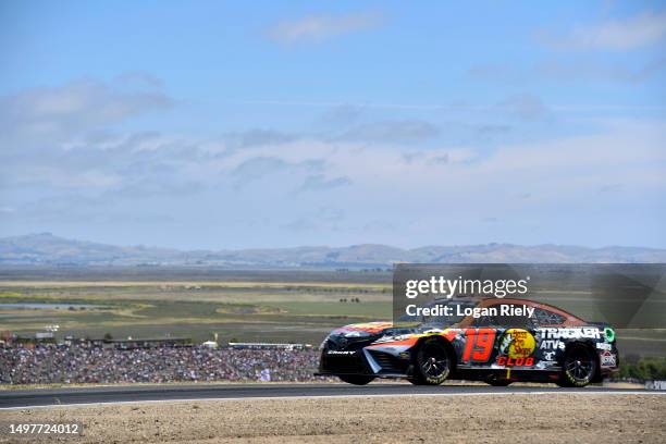 Martin Truex Jr., driver of the Bass Pro Shops Toyota, drives during the NASCAR Cup Series Toyota / Save Mart 350 at Sonoma Raceway on June 11, 2023...