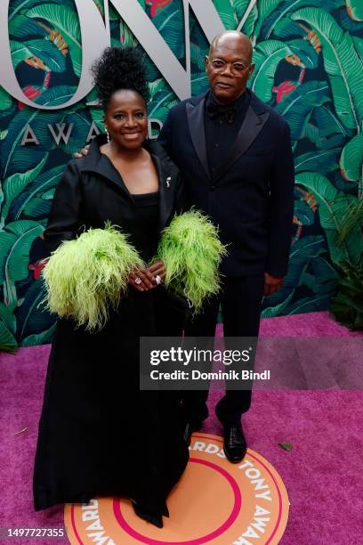 LaTanya Richardson and Samuel L. Jackson attend The 76th Annual Tony Awards at United Palace Theater on June 11, 2023 in New York City.