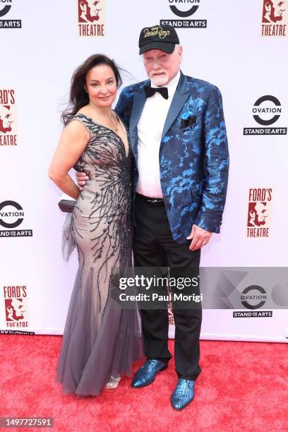 Jacqueline Piesen and Mike Love of the Beach Boys attend the Ford's Theatre Annual Presidential Gala on June 11, 2023 in Washington, DC.