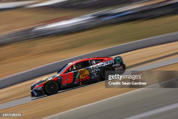 Martin Truex Jr., driver of the Bass Pro Shops Toyota, drives during the NASCAR Cup Series Toyota / Save Mart 350 at Sonoma Raceway on June 11, 2023...