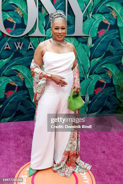 Tamara Tunie attends The 76th Annual Tony Awards at United Palace Theater on June 11, 2023 in New York City.