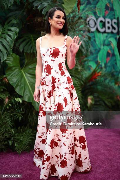 Lea Michele attends The 76th Annual Tony Awards at United Palace Theater on June 11, 2023 in New York City.