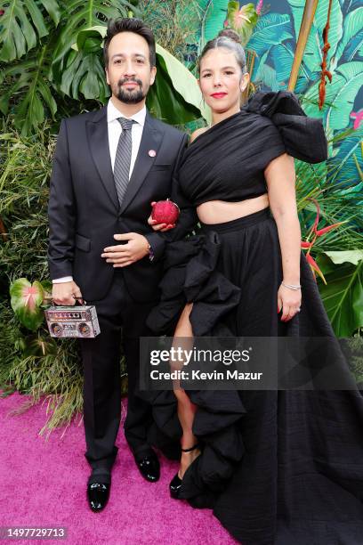 Lin-Manuel Miranda and Vanessa Nadal attend The 76th Annual Tony Awards at United Palace Theater on June 11, 2023 in New York City.