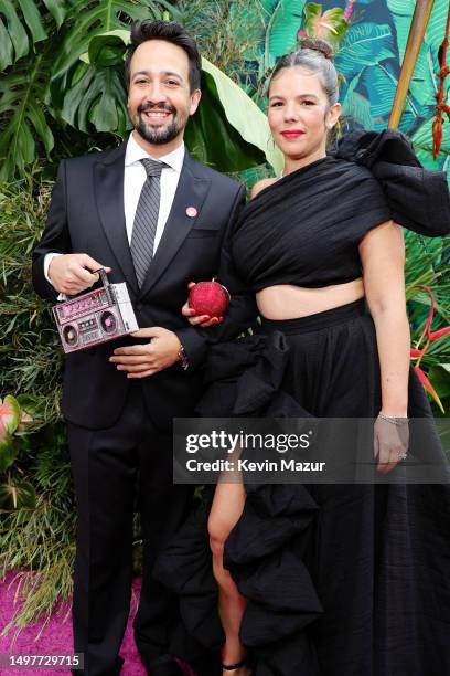 Lin-Manuel Miranda and Vanessa Nadal attend The 76th Annual Tony Awards at United Palace Theater on June 11, 2023 in New York City.