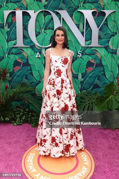 Lea Michele attends The 76th Annual Tony Awards at United Palace Theater on June 11, 2023 in New York City.
