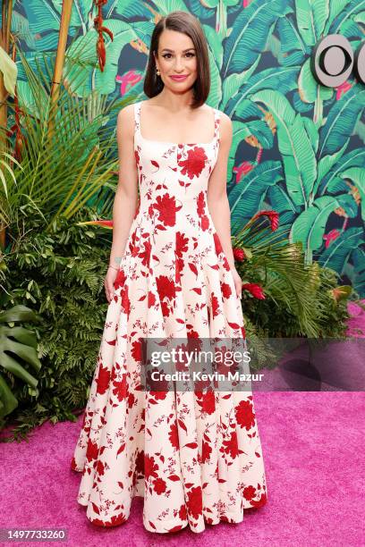 Lea Michele attends The 76th Annual Tony Awards at United Palace Theater on June 11, 2023 in New York City.