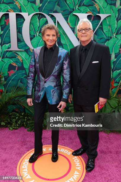 Barry Manilow and Bruce Sussman attend The 76th Annual Tony Awards at United Palace Theater on June 11, 2023 in New York City.