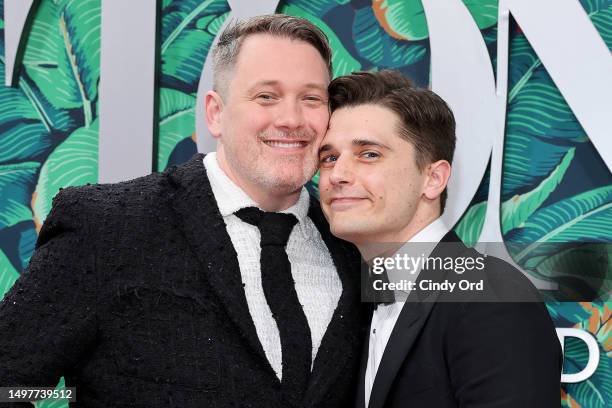 Michael Arden and Andy Mientus attend The 76th Annual Tony Awards at United Palace Theater on June 11, 2023 in New York City.