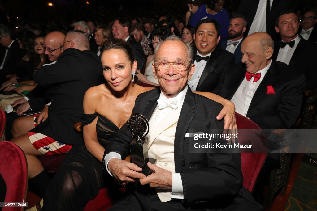 Jennifer Grey and Joel Grey attend The 76th Annual Tony Awards at