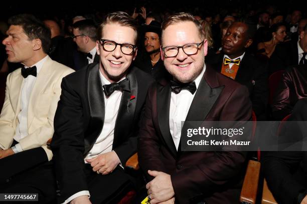 Sean Hayes and Scott Icenogle attend The 76th Annual Tony Awards at United Palace Theater on June 11, 2023 in New York City.