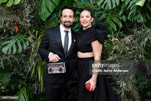Lin-Manuel Miranda and Vanessa Nadal attend The 76th Annual Tony Awards at United Palace Theater on June 11, 2023 in New York City.
