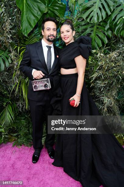 Lin-Manuel Miranda and Vanessa Nadal attend The 76th Annual Tony Awards at United Palace Theater on June 11, 2023 in New York City.