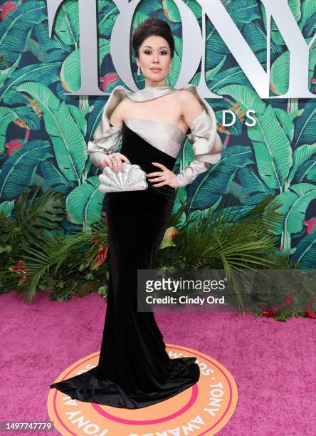 Ruthie Ann Miles poses in the press room during The 76th Annual Tony Awards at Radio Hotel on June 11, 2023 in New York City.