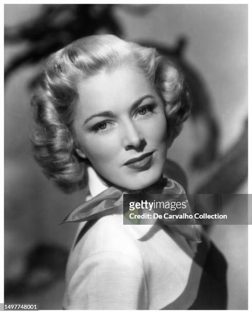 Publicity portrait of actor Eleanor Parker in the mid 1950's, United States.