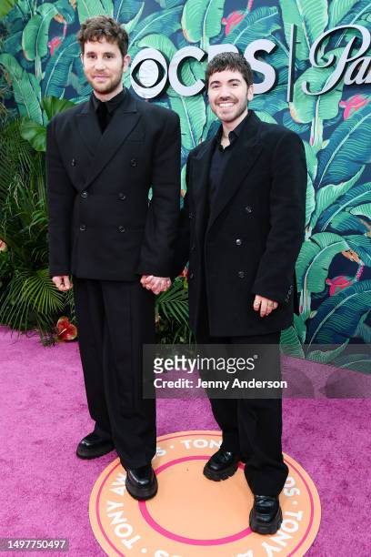 Ben Platt and Noah Galvin attend The 76th Annual Tony Awards at United Palace Theater on June 11, 2023 in New York City.