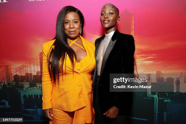 Uzo Aduba and Lupita Nyong'o attend The 76th Annual Tony Awards at United Palace Theater on June 11, 2023 in New York City.