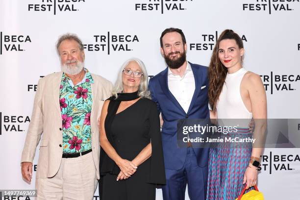 Mike Veeck, Libby Veeck and William “Night Train” Veeck attend "The Saint Of Second Chances" premiere during the 2023 Tribeca Festival at SVA Theatre...
