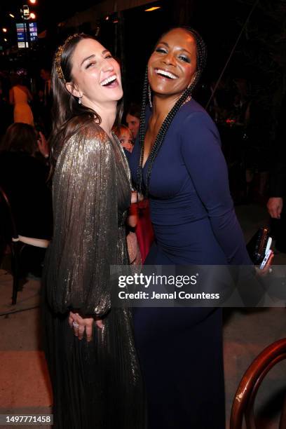 Sara Bareilles and Audra McDonald attend The 76th Annual Tony Awards After Party presented by City National Bank at United Palace Theater on June 11,...