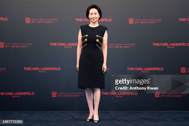 Pansy Ho attends The Karl Lagerfeld Grand Celebration at The Karl Lagerfeld on June 10, 2023 in Macau.
