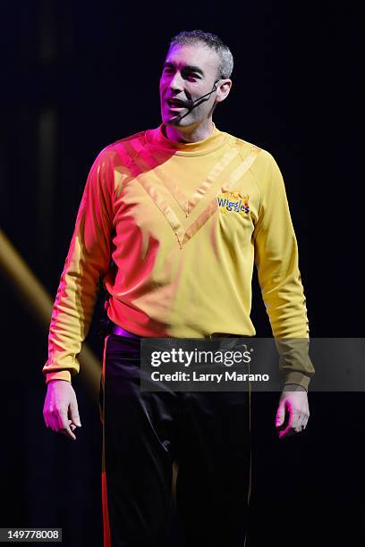 Greg Page of The Wiggles performs at Fillmore Miami Beach on August 3, 2012 in Miami Beach, Florida.