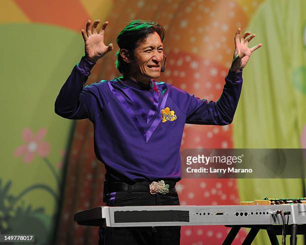 Jeff Fatt of The Wiggles performs at Fillmore Miami Beach on August 3, 2012 in Miami Beach, Florida.