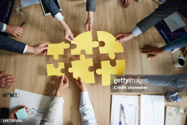 perfect connection on business meeting! - consolidation stock pictures, royalty-free photos & images