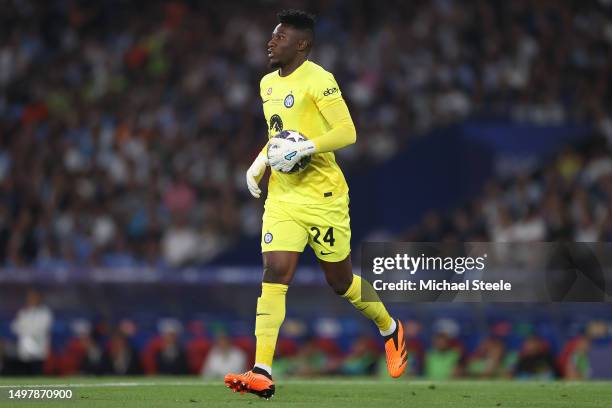 Andre Onana of Inter Milan during the UEFA Champions League 2022/23 final match between FC Internazionale and Manchester City FC at Ataturk Olympic...