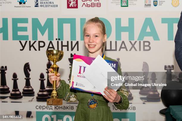 Alisa Volyk from Kyiv won the second place among girls in the classical chess game on June 8, 2023 in Lviv, Ukraine. The Ukrainian Chess Championship...