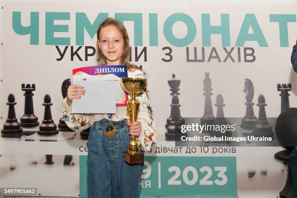 Olesia Zvorska from Horodok, Lviv Oblast won the first place among girls in the classical chess game on June 8, 2023 in Lviv, Ukraine. The Ukrainian...