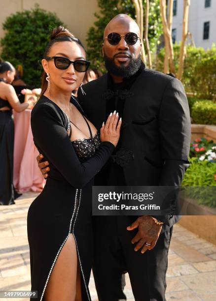 In this image released on June 10 Jeannie Mai-Jenkins and Jeezy attend the wedding of Pinky Cole and Derrick Hayes at St. Regis Atlanta on June 10,...