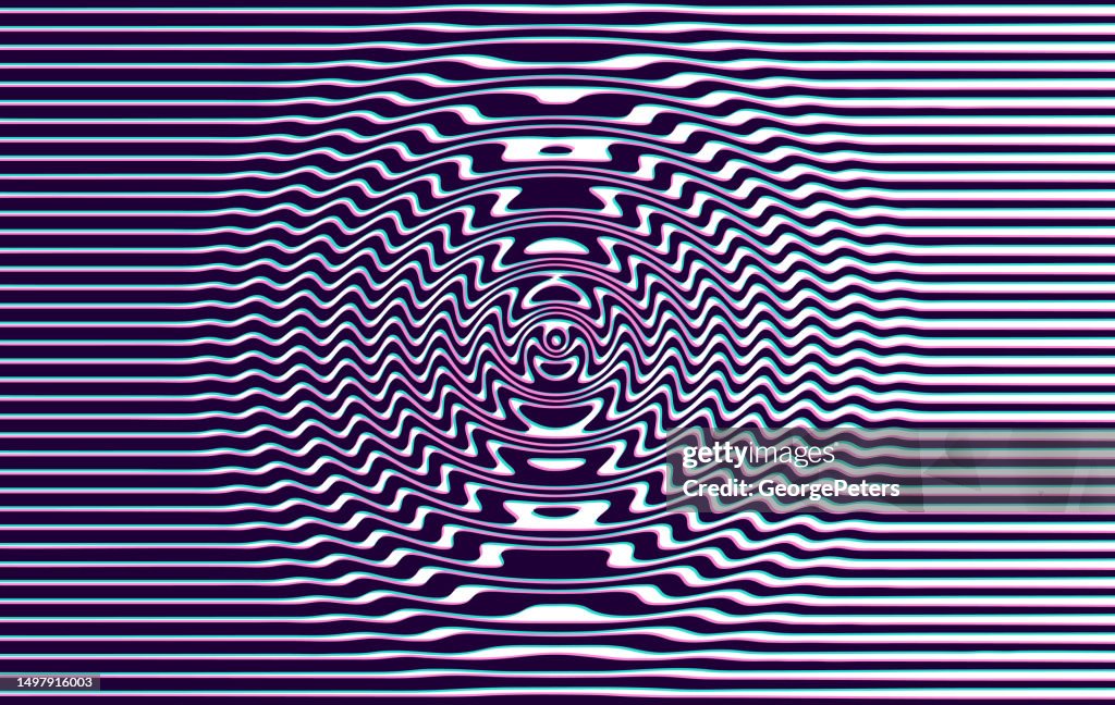 Making Ripples Background Abstract Ripples Background With Glitch Technique High-Res Vector ...