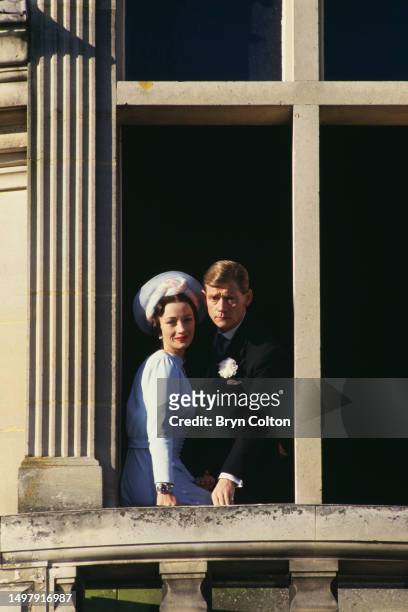 British actor Anthony Andrews plays King Edward VIII and British actress Jane Seymour plays Wallis Simpson while filming 'The Woman He Loved',...