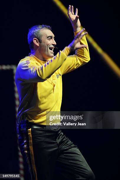 Greg Page of The Wiggles performs at Fillmore Miami Beach on August 3, 2012 in Miami Beach, Florida.
