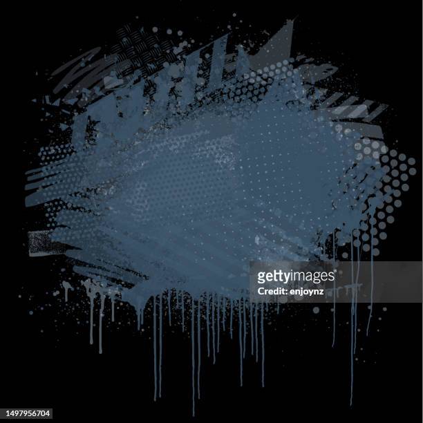 modern blue and gray grunge textures and patterns vector - bill posting stock illustrations