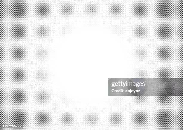 half tone pop art gradient border frame on white background - screen printing background stock illustrations