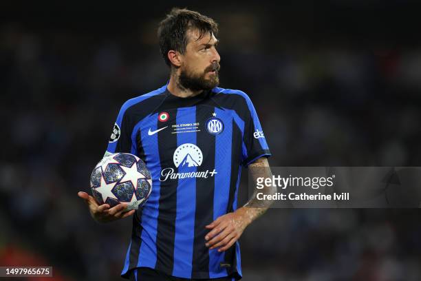 Francesco Acerbi of Inter Milan during the UEFA Champions League 2022/23 final match between FC Internazionale and Manchester City FC at Ataturk...