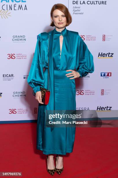 Elodie Frege attends the 6th "Action Enfance Fait Son Cinema" Ceremony At Le Grand Rex on June 12, 2023 in Paris, France.