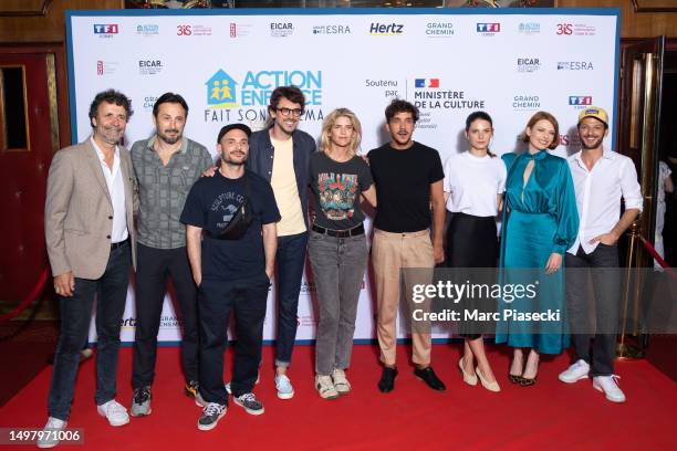 Jury members Christophe Carrière, Michael Cohen, Jérôme Niel, Hugo Gélin, Alice Taglioni, Ruben Alvès, Joséphine Japy, Elodie Frégé and Vincent...