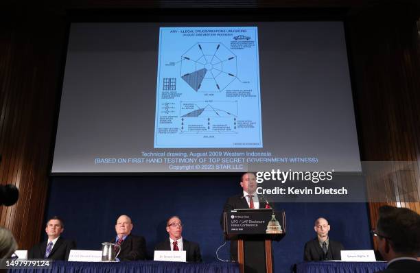 Disclosure Project U.S. Marine Michael Herrera talks about his UAP encounter at a press ...